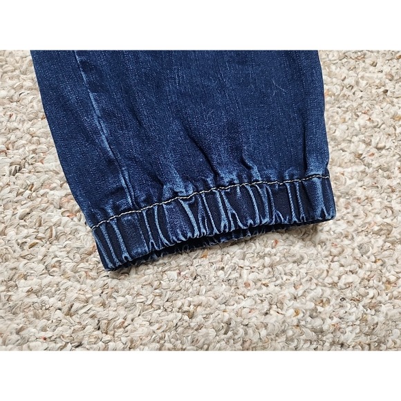 Flamingals Womens Cargo Jogger Jeans Mid Rise Multi Pocket Denim XXL New - Picture 2 of 14